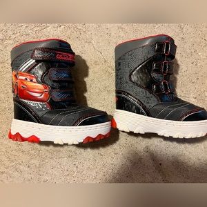 Lightening McQueen light up snow boots